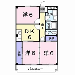 ミローズコートの物件間取画像